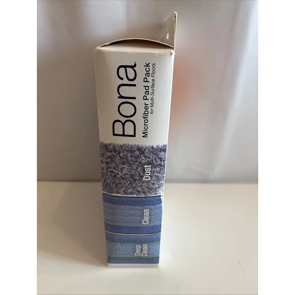 Bona Microfiber Cleaning Pads 3 Pack Value Set for Wood and‎ Hard Surface Floors